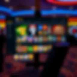 Vibrant online casino interface showcasing game selection