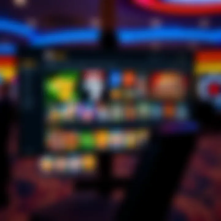 Vibrant Casino Interface Vibrant online casino interface showcasing game selection