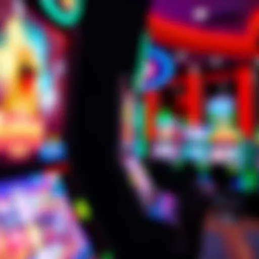 Vibrant gaming interface showcasing various casino games