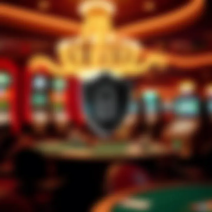 Security Features at Wynnbet Casino An illustration representing security measures in online gambling, emphasizing data protection and trust