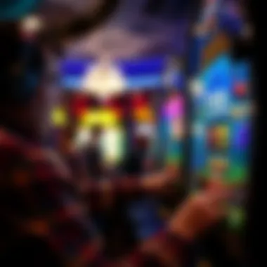 Engaged Player Experience An engaging player focused on a fishing slot game interface