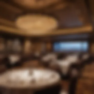 Fine dining restaurant inside Four Winds Casino with elegant decor