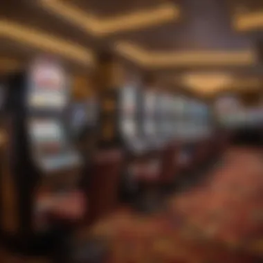 Interior gaming floor showcasing a variety of slot machines