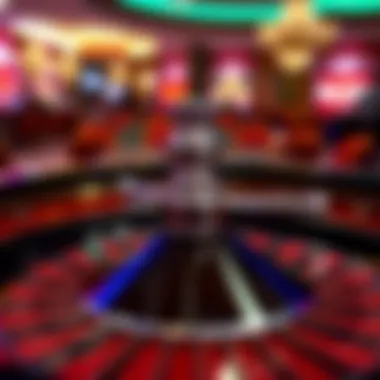 Captivating Online Roulette Experience A captivating roulette wheel spinning in an online setting