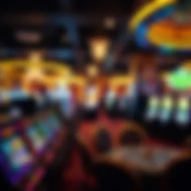 Thrilling Gaming Floor Atmosphere Exciting gaming floor at Golden Nugget casino