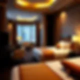 Luxurious guest room at Golden Nugget