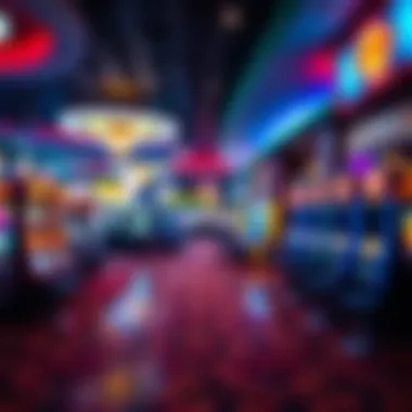 Exciting Gaming Floor at Hard Rock Casino Seminole Vibrant gaming floor filled with slot machines and table games