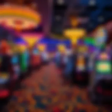 Hawaiian Gardens Casino Gaming Floor An overview of the vibrant casino floor at Hawaiian Gardens Casino showcasing diverse gaming options.