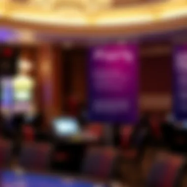 Responsible gaming practices displayed through informational signage