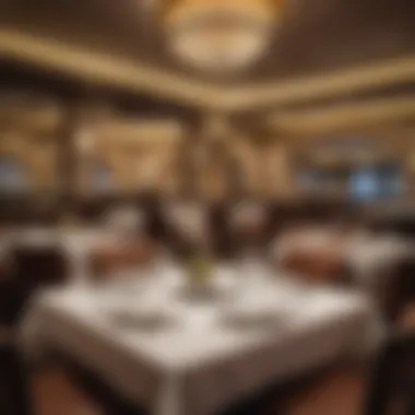 Exquisite Dining Options Gourmet dining setup with exquisite dishes