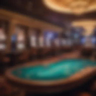 Vibrant Gaming Atmosphere Elegant gaming area with vibrant lights