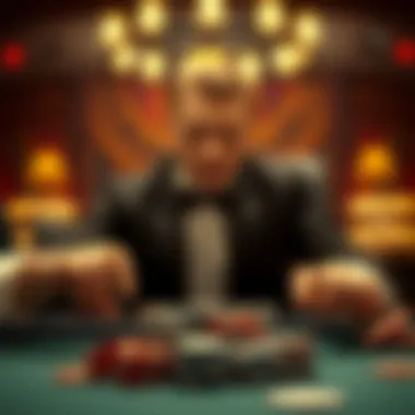 An abstract depiction of the psychology of gambling behavior
