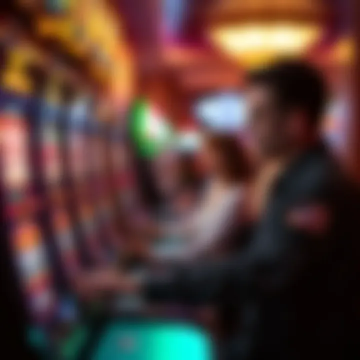 Effective Betting Strategies A player strategizing at a slot machine