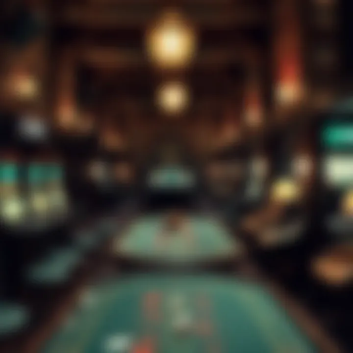 Historical Gambling Establishment A historical depiction of gambling establishments where blackjack originated.