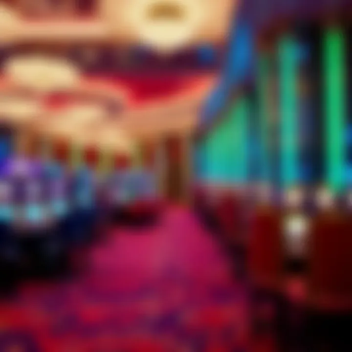 Elegant and modern design of Jackpot City Casino interior