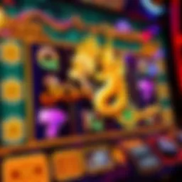 Visual representation of the Jewel of the Dragon slot machine interface