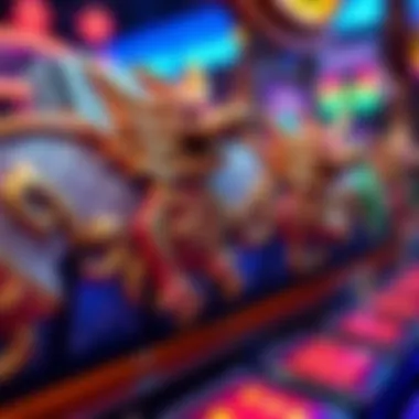 Close-up of unique symbols featured in Jewel of the Dragon