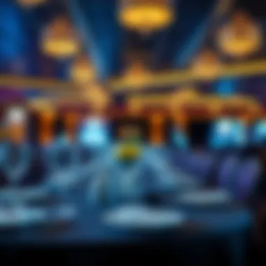 Gourmet dining setting within Kewadin Shores Casino