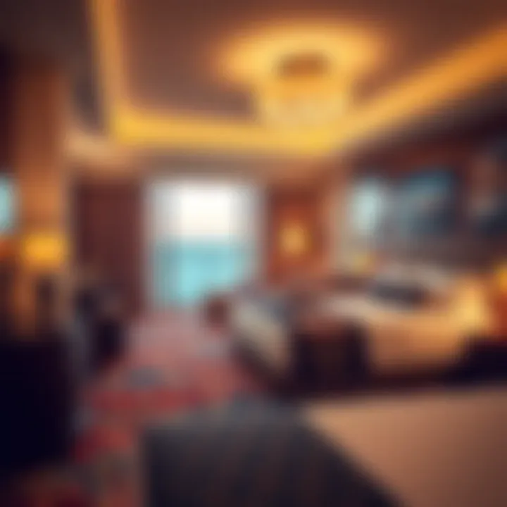 Luxurious hotel room interior at Kewadin Shores