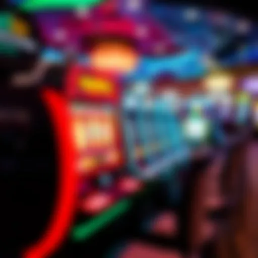 Vibrant slot machines with colorful graphics