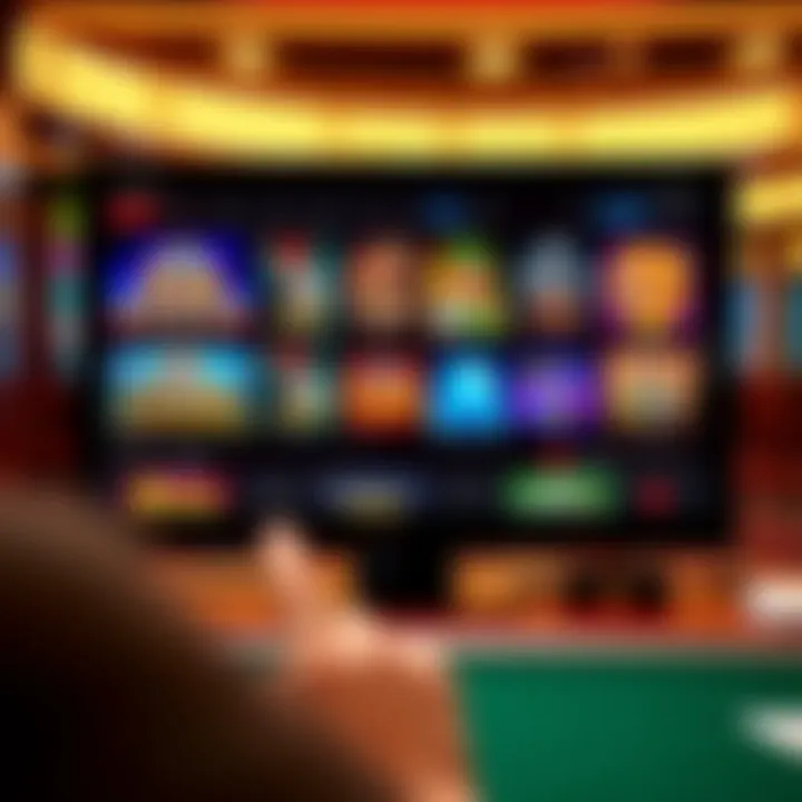 A modern online casino interface displaying various games