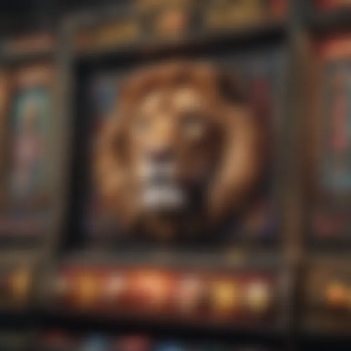 Illustration of the Lion Share slot machine interface showcasing vibrant graphics and symbols.