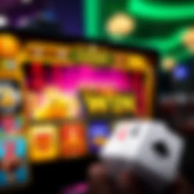 Visual representation of the Lucky Win Casino app interface showcasing game selection