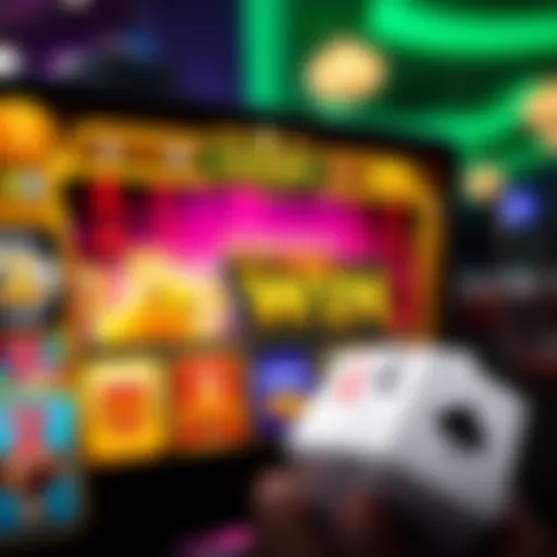 Interactive Game Selection in Lucky Win Casino App Visual representation of the Lucky Win Casino app interface showcasing game selection