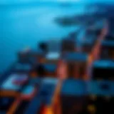 Aerial view of Portland, Maine showcasing the cityscape and ocean