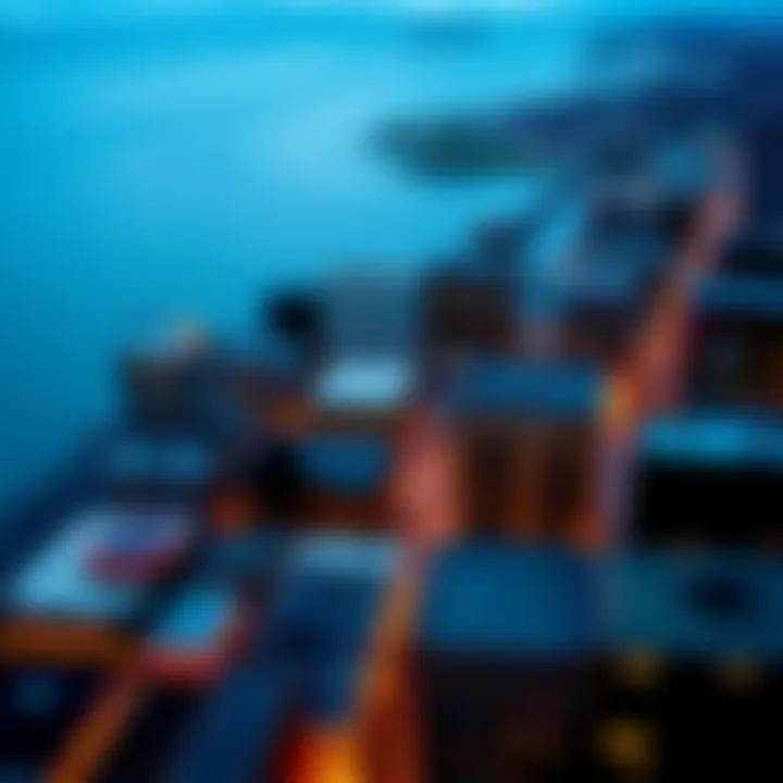 Portland, Maine Aerial View Aerial view of Portland, Maine showcasing the cityscape and ocean