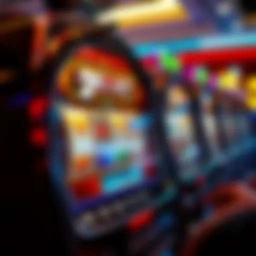 Intricate design of a modern slot machine