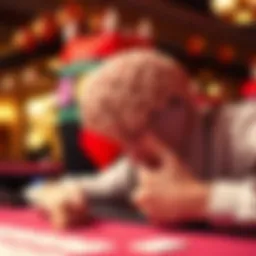 A brain engaging with trivia questions