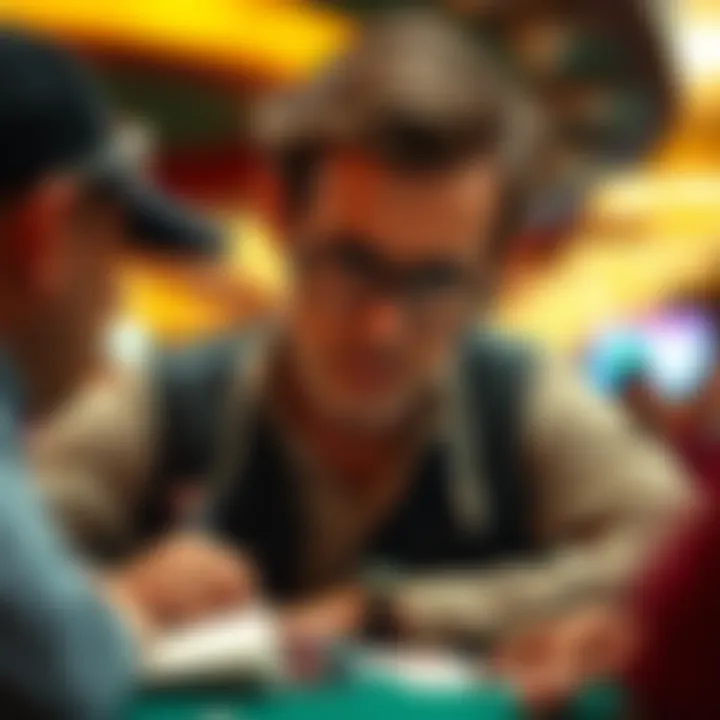 A contemplative individual analyzing betting decisions.