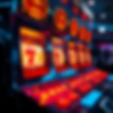 Technological Foundations of Online Slot Gaming An abstract representation of the technological foundations supporting online slot gaming, featuring circuits and digital elements.