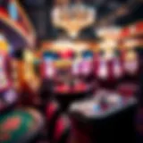 Colorful array of casino gaming options