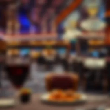 Elegant dining setting featuring a variety of culinary offerings