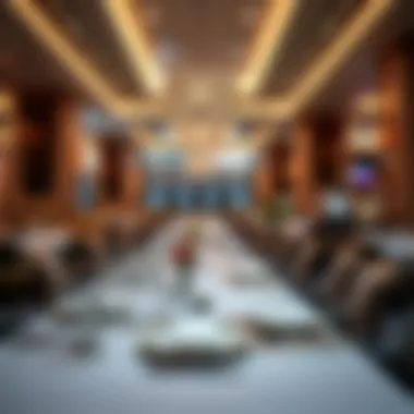 Elegant dining setup at Ocean Casino Resort's premier restaurant