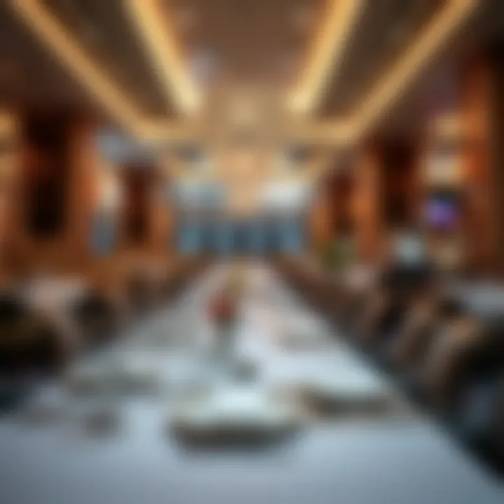 Elegant dining setup at Ocean Casino Resort's premier restaurant