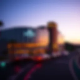 Stunning view of Ocean Casino Resort's exterior at sunset