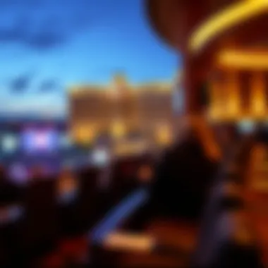 View from premium seating at MGM Grand event