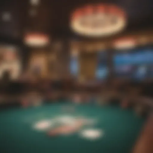 Virtual poker table setup