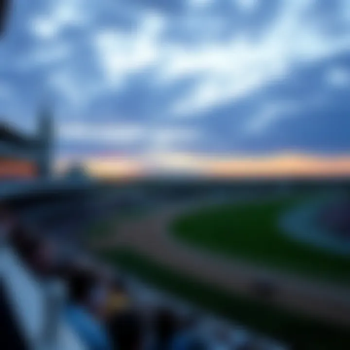 A breathtaking view of Pimlico Race Course during the Preakness Stakes