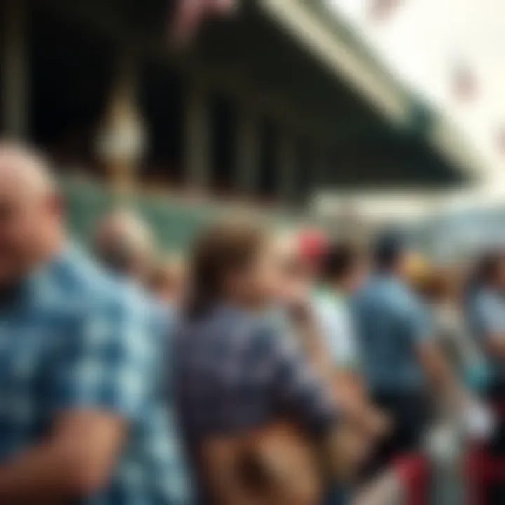 Spectators enjoying the event at the Preakness Stakes