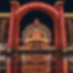 Resorts World Casino entrance at night