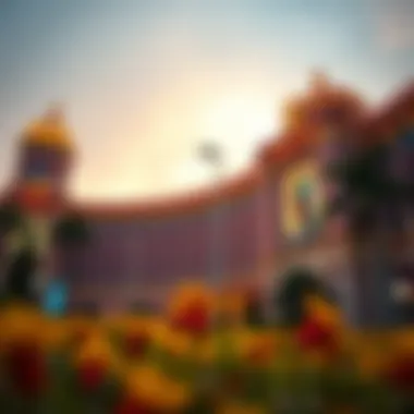 Exterior view of Resorts World Casino showcasing its architectural beauty