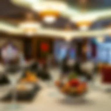 Dining area highlighting a gourmet culinary presentation