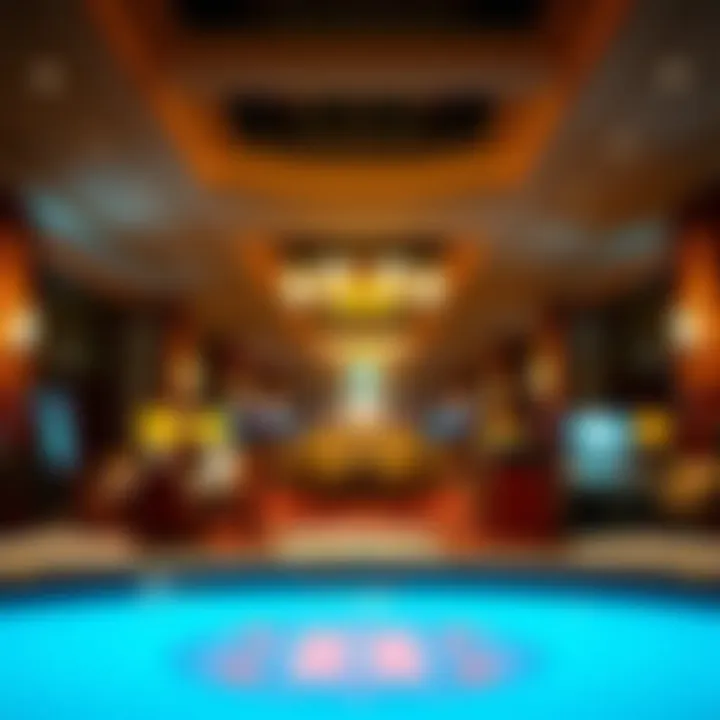 Interior lobby of Sands Hotel with luxurious furnishings