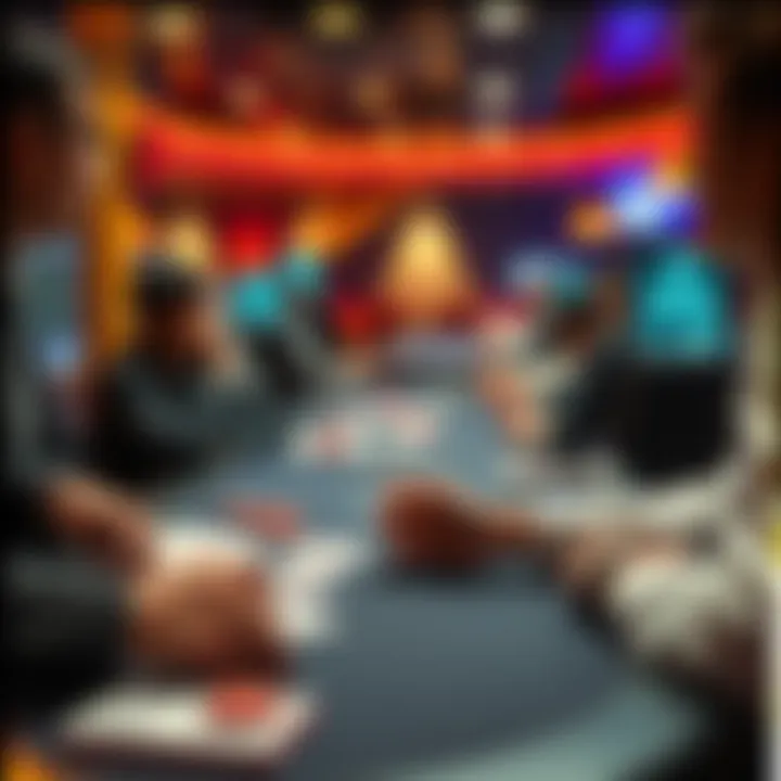 A visual representation of simulated poker scenarios