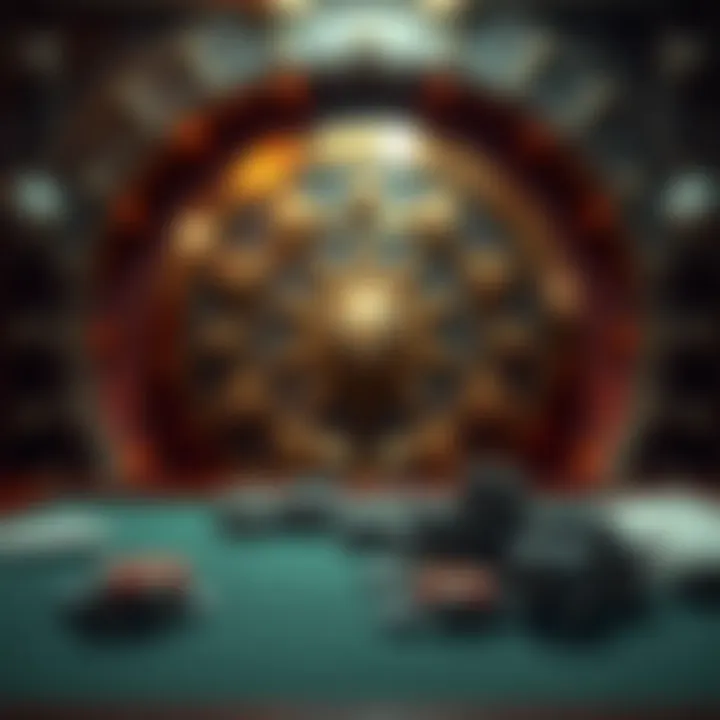 An illustration of strategic gameplay elements within the Vault Casino Game