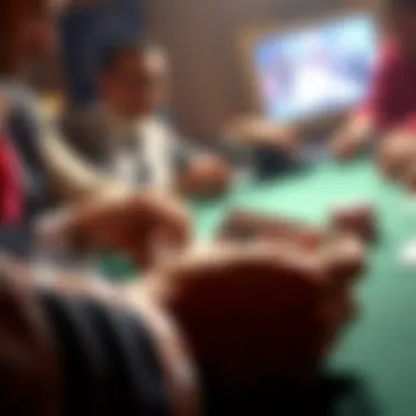 Illustration of strategic gameplay in Texas Hold'em